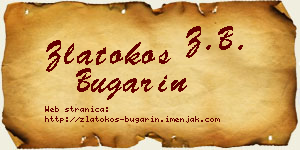 Zlatokos Bugarin vizit kartica